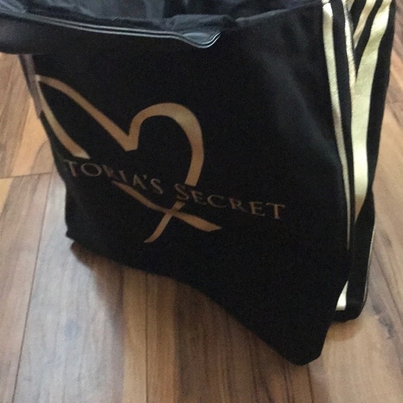 Black & Gold VS Large canvas tote - Picture 6 of 8